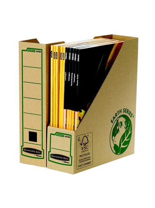 Iratpapucs, karton, 80 mm, "BANKERS BOX® EARTH SERIES by FELLOWES®" (IFW44700)