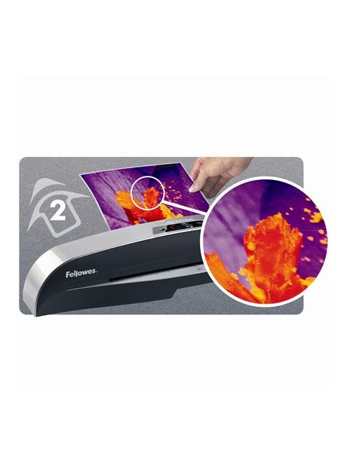 Meleglamináló fólia, 80 mikron, A4, fényes, 100 db,  FELLOWES (IFW53061)