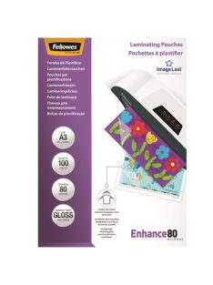   Meleglamináló fólia, 80 mikron, A3, fényes, 100 db,  FELLOWES (IFW53062)