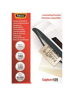   Meleglamináló fólia, 125 mikron, 75x105 mm, fényes, 100 db,  FELLOWES (IFW53069)