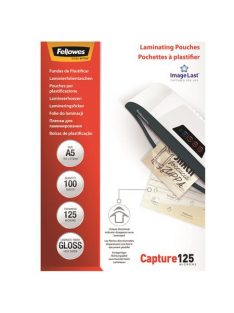   Meleglamináló fólia, 125 mikron, A5, fényes, 100 db,  FELLOWES (IFW53073)