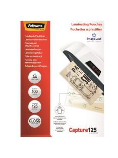   Meleglamináló fólia, 125 mikron, A4, fényes, 100 db,  FELLOWES (IFW53074)