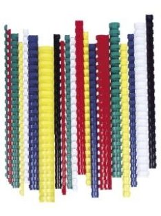   Spirál, műanyag, 12 mm, 56-80 lap, FELLOWES, fehér (IFW53462) (IFW53462)