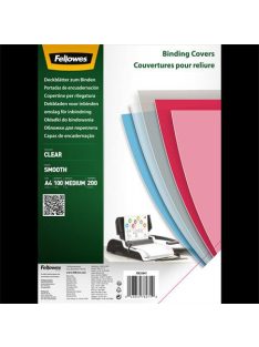   Előlap, A4, 200 mikron, PET, FELLOWES, víztiszta (IFW53847)