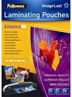   Meleglamináló fólia, 80 mikron, A5, fényes, 25 db,  FELLOWES (IFW53960)