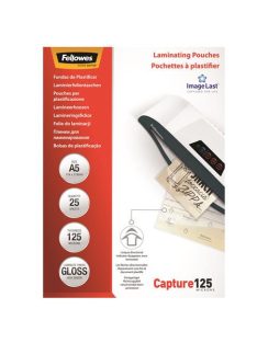   Meleglamináló fólia, 125 mikron, A5, fényes, 25 db, FELLOWES (IFW53961)