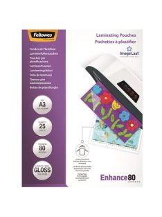   Meleglamináló fólia, 80 mikron, A3, fényes, 25 db, FELLOWES (IFW53964)