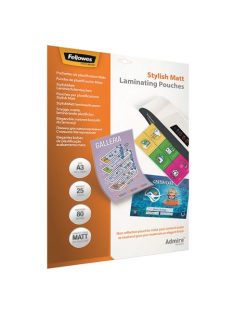   Meleglamináló fólia, 80 mikron, A3, matt, 25 db, FELLOWES, "Admire Stylish" (IFW56022)