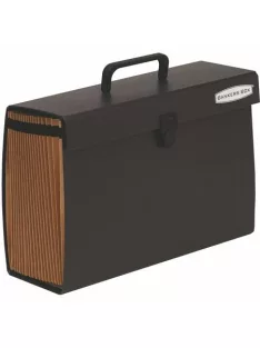   Harmonikatáska, karton, 19 rekeszes, FELLOWES "Bankers Box Handifile", fekete (IFW93521)