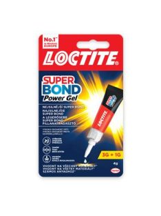   Pillanatragasztó gél, 4 g, HENKEL "Loctite Super Bond Power Gél" (IH2733070)