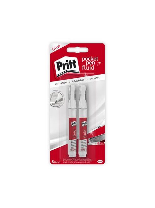 Hibajavító toll, 8 ml, bliszter, HENKEL "Pritt Pocket Pen" (IHBSB2DB)