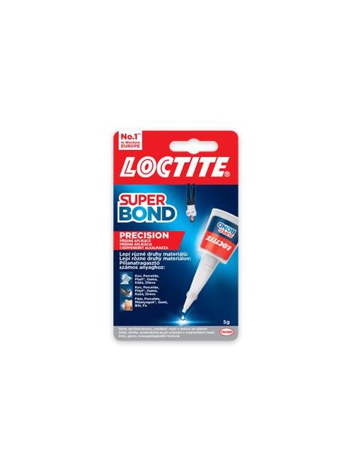 Pillanatragasztó, 5 g, HENKEL "Loctite Super Bond Precision" (IHSA5)