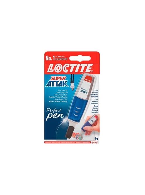 Pillanatragasztó, 3 g, HENKEL "Loctite Super Bond  CEATIVE Perfect Pen" (IHSA7)