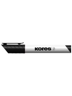  Tábla- és flipchart marker, 1-3 mm, kúpos, KORES "K-Marker", fekete (IK20830)