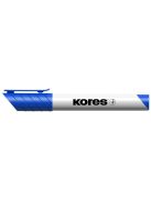 Tábla- és flipchart marker, 1-3 mm, kúpos, KORES "K-Marker", kék (IK20833)