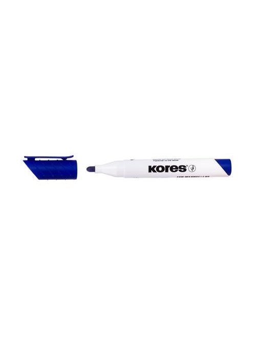 Tábla- és flipchart marker, 1-3 mm, kúpos, KORES "K-Marker", kék (IK20833)