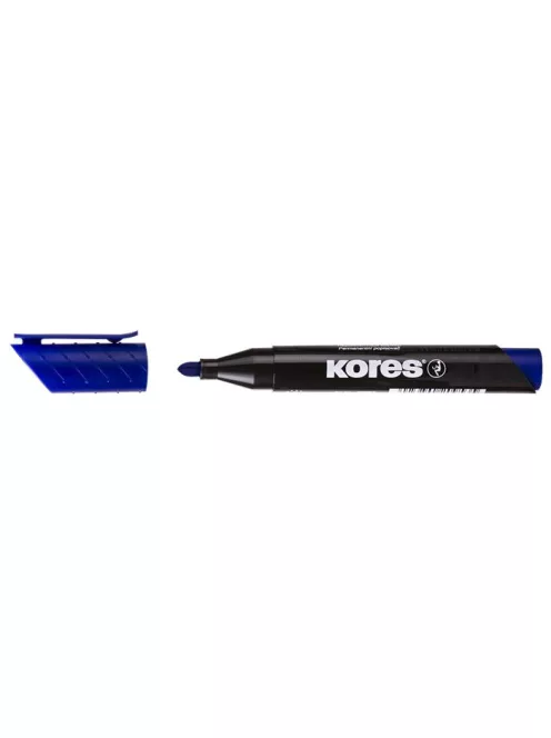 Alkoholos marker, 3-5 mm, kúpos, KORES "K-Marker", kék (IK20933)