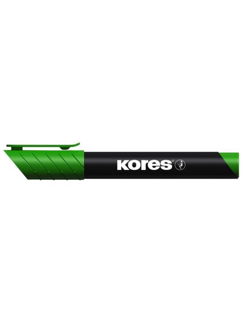 Alkoholos marker, 3-5 mm, kúpos, KORES "K-Marker", zöld (IK20935)