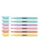 Ecsetirón készlet, KORES "Pastel Style", 6 pasztell szín (IK21462)