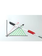 Tábla- és flipchart marker készlet, 1-3 mm kúpos, KORES "K-Marker", 4 különböző szín (IK22840)