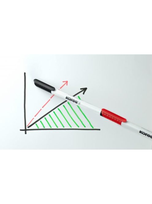 Tábla- és flipchart marker készlet, 1-3 mm kúpos, KORES "K-Marker", 4 különböző szín (IK22840)
