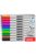Tábla- és flipchart marker készlet, 1-3 mm kúpos, KORES "K-Marker", 10 különböző szín (IK22841)
