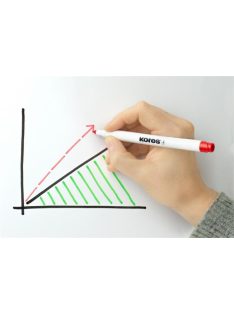   Tábla- és flipchart marker készlet, 1-3 mm kúpos, KORES "K-Marker", 6 különböző szín (IK22846)