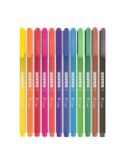 Tűfilc készlet, 0,4 mm, KORES "K-Liner", 12 különböző szín (IK28112)