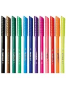 Filctoll készlet, kimosható, KORES "Korellos", 12 különböző szín (IK29013)