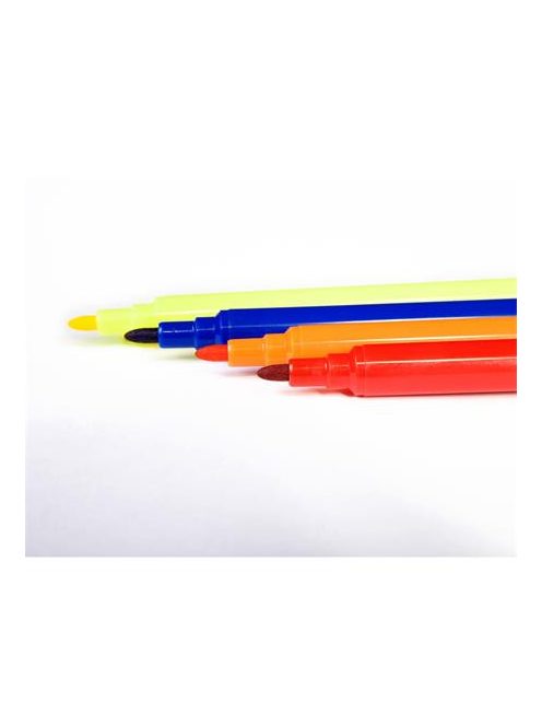 Filctoll készlet, kimosható, KORES "Korellos", 12 különböző szín (IK29013)