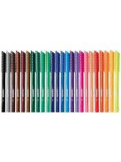 Filctoll készlet, kimosható, KORES "Korellos", 24 különböző szín (IK29014)