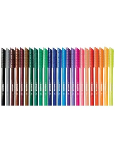   Filctoll készlet, kimosható, KORES "Korellos", 24 különböző szín (IK29014)