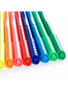 Filctoll készlet, kimosható, KORES "Korellos", 24 különböző szín (IK29014)