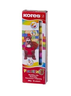   Gyurma, 200 g, 10 szín, KORES "Plastilina" (IK34010) (IK34010)