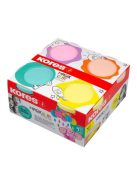Gyurma,160 g, levegőre száradó, 4 pasztell szín, KORES "Magic Clay" (IK34242)