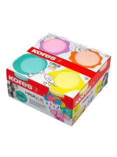  Gyurma,160 g, levegőre száradó, 4 pasztell szín, KORES "Magic Clay" (IK34242)