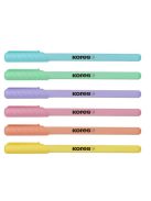 Golyóstoll, 1,0 mm, kupakos, háromszögletű, KORES "KOR-M Pastel", kék (IK37066)