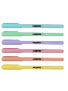 Golyóstoll, 1,0 mm, kupakos, háromszögletű, KORES "KOR-M Pastel", kék (IK37086)