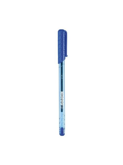 Golyóstoll, 0,7 mm, kupakos, KORES "K1-F", kék (IK39511)