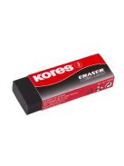 Radír, KORES "KE-20", fekete (IK40202)