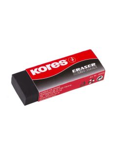 Radír, KORES "KE-20", fekete (IK40202)