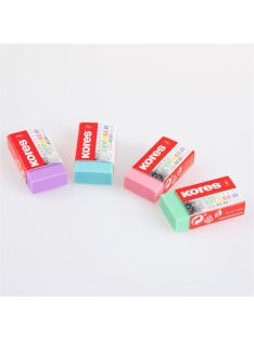 Radír, KORES "KE-30", 3 pasztell szín (IK40315)