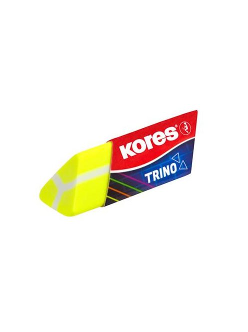 Radír, KORES "Trino", vegyes neon színek (IK40503)