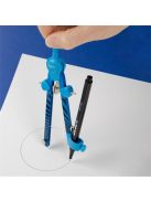 Körző készlet, precíziós, 3 darabos, KORES "Grafiko Neon", vegyes színek (IK42031)