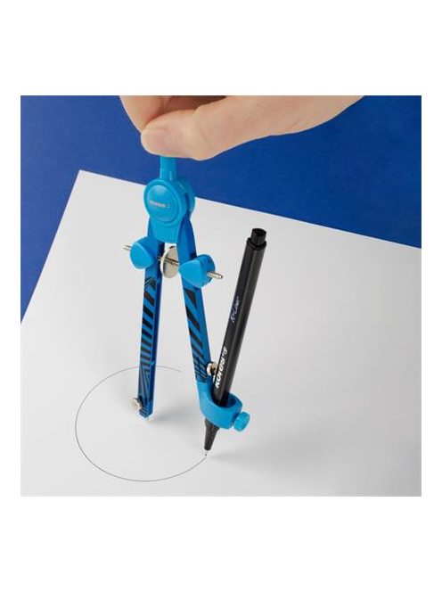 Körző készlet, precíziós, 3 darabos, KORES "Grafiko Neon", vegyes színek (IK42031)