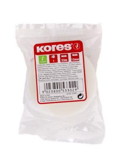   Ragasztószalag, írható, 12 mm x 33 m, KORES "Invisible", áttetsző (IK53302)