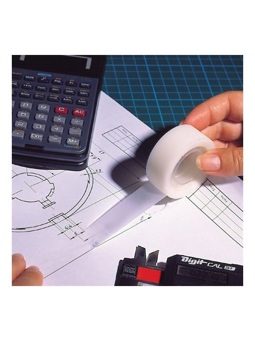 Ragasztószalag, írható, 19 mm x 33 m, KORES "Invisible", áttetsző (IK53309)