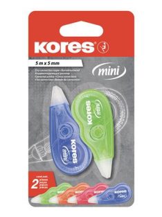   Hibajavító roller, 5 mm x 5 m, KORES "Mini", vegyes szín (IK84121)