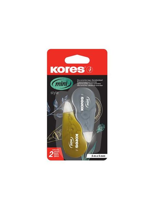 Hibajavító roller, 5 mm x 5 m, KORES "Mini", ezüst/arany (IK84122)