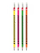 Grafitceruza radírral, HB, háromszögletű, KORES "Neon" (IK92306)